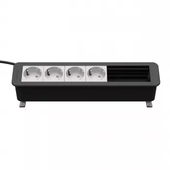 Kindermann CP Office Desk 6-Way 4 x Πάνελ σύνδεσης πρίζας ρεύματος (7550000304)