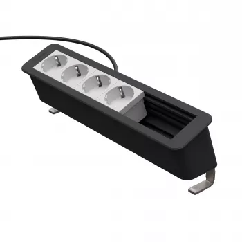 Kindermann CP Office Desk 6-Way 4 x Πάνελ σύνδεσης πρίζας ρεύματος (7550000304)