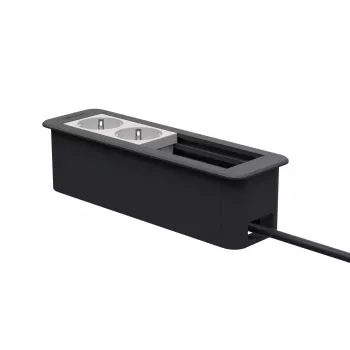 Kindermann CablePort Office Πλαίσιο 4 θέσεων 2x Πρίζα KIN 7551000202