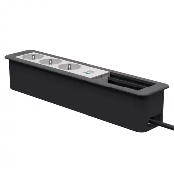 Kindermann CP Office Frame 6 θέσεων 3x Schuko 1x Φόρτιση USB-A