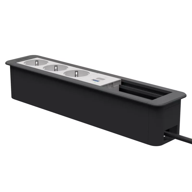 Kindermann CP Office Frame 6 θέσεων 3x Schuko 1x Φόρτιση USB-A