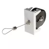 Kindermann Konnect flex 45 click Μονάδα περιέλιξης καλωδίου HDMI, 1,2 m, Μαύρο/Ασημί
