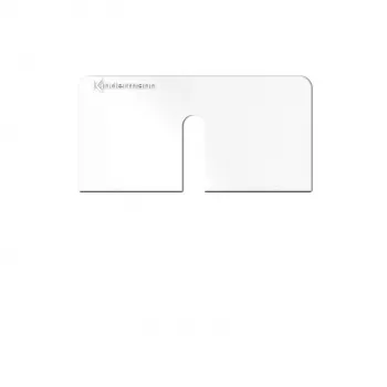 Kindermann Konnect Design Click Πρίζα Πλαίσιο Pure White RAL 9010 2-Port Keystone