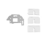 Kindermann Konnect Design Click Πρίζα Πλαίσιο Pure White RAL 9010 2-Port Keystone