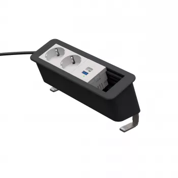 Kindermann CP Office Desk Μονάδα ρεύματος 4 θέσεων 2x Schuko 1x USB-C PD 60W (7550000232)