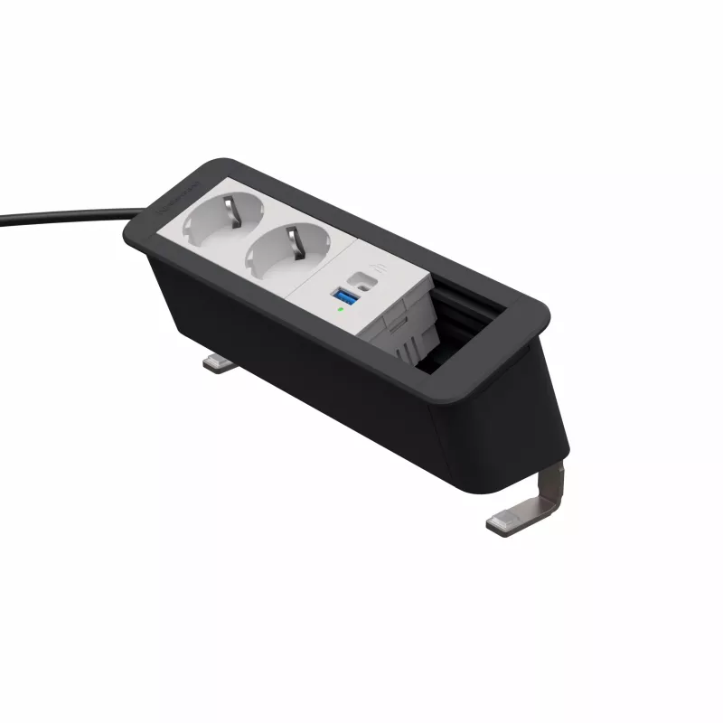 Kindermann CP Office Desk Μονάδα ρεύματος 4 θέσεων 2x Schuko 1x USB-C PD 60W (7550000232)