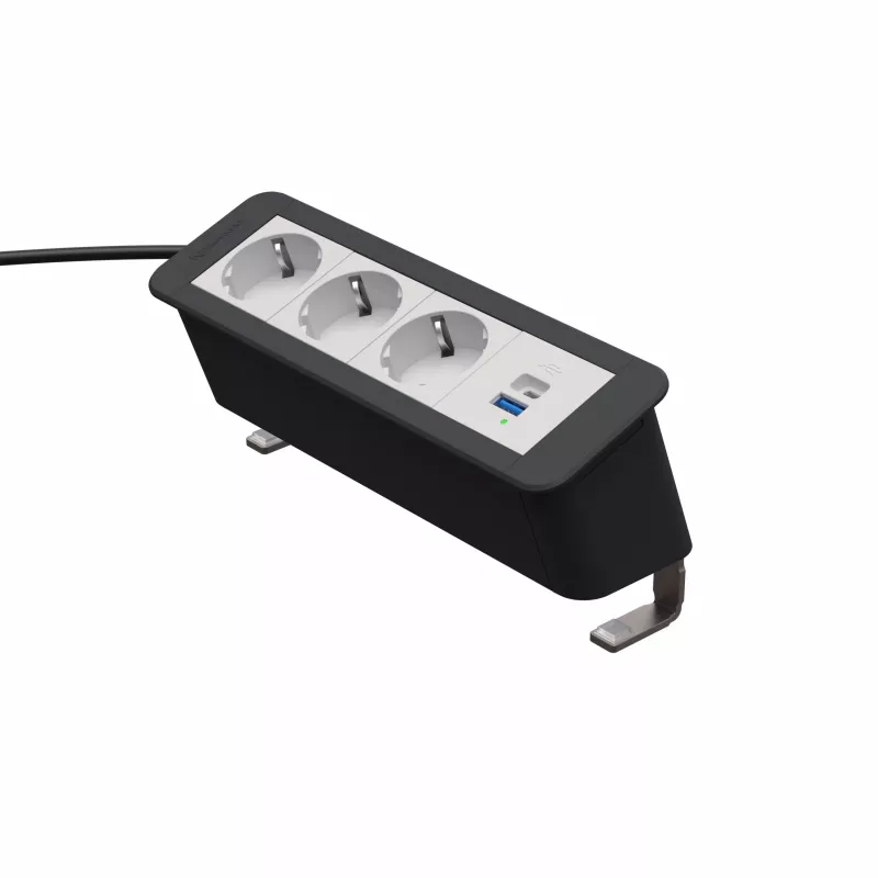 Kindermann CP Office desk 4-f 3x Πρίζα 1x USB PD
