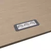 Kindermann CP Office Frame 3πλό Πάνελ Συνδεσιμότητας Γραφείου 3x Πρίζα Ρεύματος Ασημί/Μαύρο