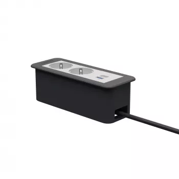 Kindermann CP Office Frame 3πλό 2x Schuko 1x USB-C PD Μονάδα Σύνδεσης Γραφείου