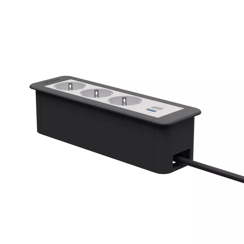 Kindermann CP Office Frame 4πλό 3x Schuko 1x USB-C PD Μονάδα Συνδεσιμότητας Γραφείου