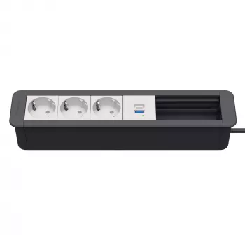 Kindermann CP Office Frame 6πλό 3x Πρίζες 1x USB PD Κόμβος Συνδεσιμότητας Γραφείου