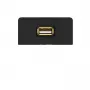 Kindermann Πάνελ Σύνδεσης USB 2.0 Ανθρακί RAL 7024 Ημιπλαίσιο με Καλώδιο Pigtail 7457000522