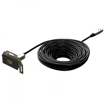 Kindermann Konnect Design HDMI AOC 15 m Ανθρακί - Καλώδιο - Ψηφιακό/Οθόνης/Βίντεο - Οπτική Ίνα