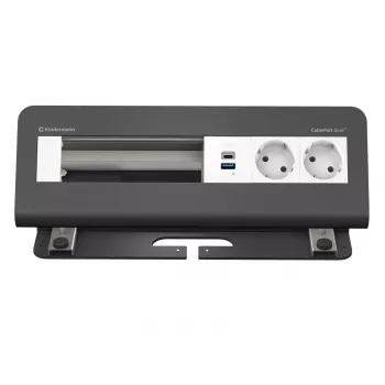 Kindermann CablePort desk² 6πλό 2x Υποδοχή USB Μονάδα Σφιγκτήρα Τραπεζιού