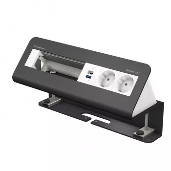 Kindermann CablePort desk² 6πλό 2x Υποδοχή USB Μονάδα Σφιγκτήρα Τραπεζιού