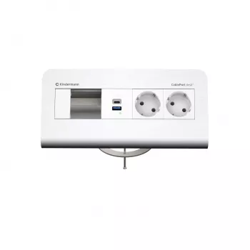 Kindermann CP desk² 80 4πλό 2x Ρεύμα USB Πάνελ Σύνδεσης Γραφείου