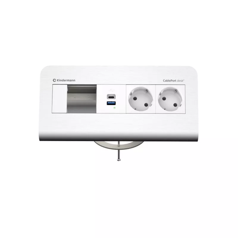 Kindermann CP desk² 80 4πλό 2x Ρεύμα USB Πάνελ Σύνδεσης Γραφείου