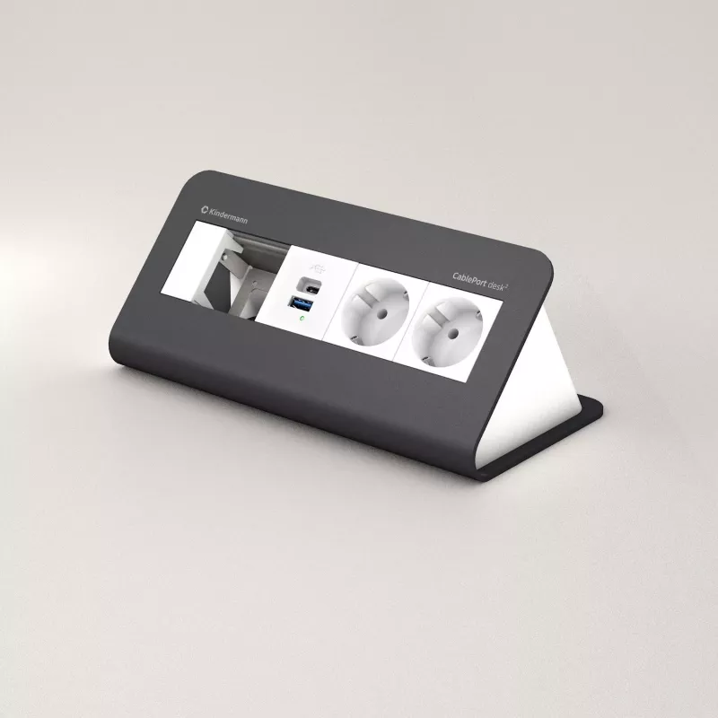 Kindermann CP desk² 80 4πλό 2x Ρεύμα USB (7430001372)