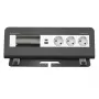 Kindermann CablePort desk 6 θέσεων 3x Schuko 2x USB-A μονάδα σύνδεσης γραφείου ασημί/μαύρο