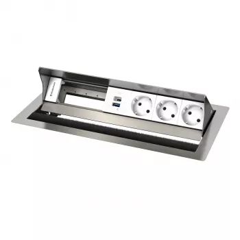 Kindermann CP Standard² VA 6πλό 3x Ρεύμα, 1x USB Πάνελ Σύνδεσης Τραπεζιού