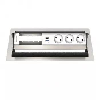 Kindermann CP Standard² VA 6πλό 3x Ρεύμα, 1x USB Πάνελ Σύνδεσης Τραπεζιού