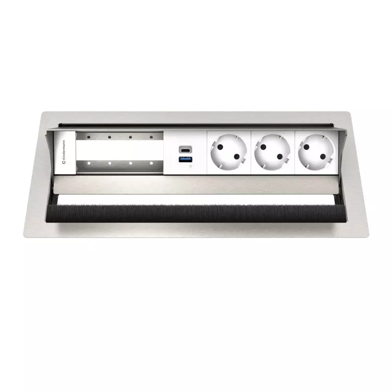 Kindermann CP Standard² VA 6πλό 3x Ρεύμα, 1x USB Πάνελ Σύνδεσης Τραπεζιού