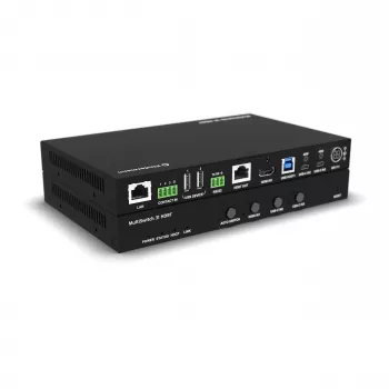 Kindermann MultiSwitch 31 HDBT 2.0 Πομπός / Presentation Switch - 3x1 USB-C & HDMI over HDBaseT - Telnet - RS-232 - 4K UHD