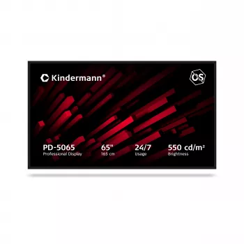 Kindermann Display PD-5065307000000224/7 65 ίντσες 4K UHD IPS 550 cd/m² Non-Touch OPS-Slot
