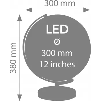 TROIKA Globus STELLAR LIGHT TOUCH Antique Φωτιζόμενη Επιτραπέζια Υδρόγειος (G3011T-YEAO/AB)