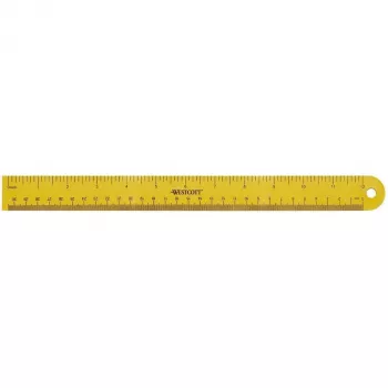 Westcott Χάρακας 30 cm κίτρινος
