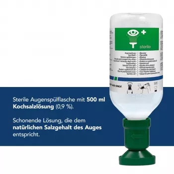 First Aid Only Φιάλη πλύσης ματιών 500 ml