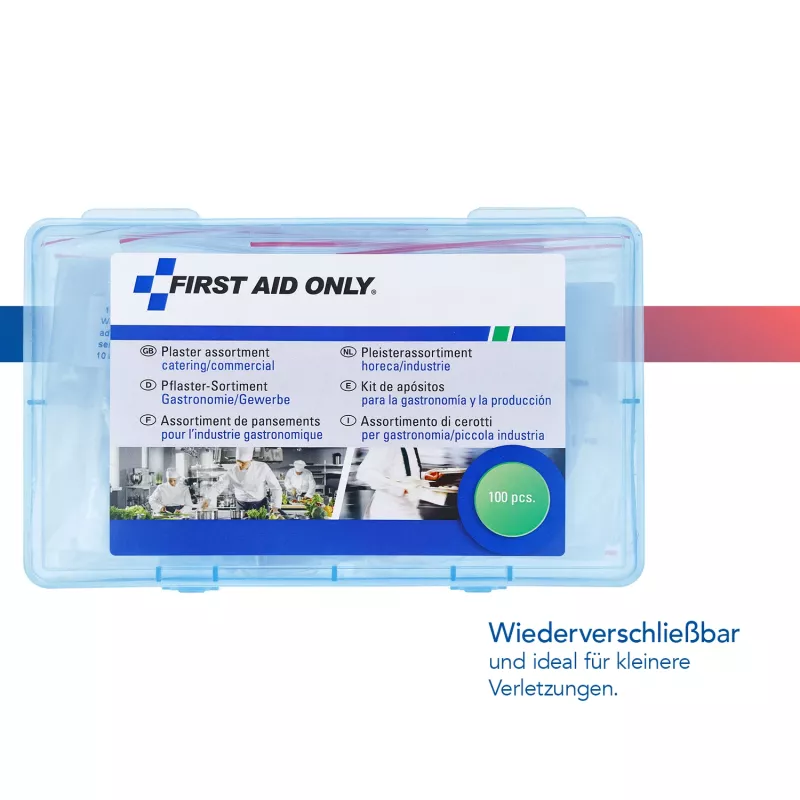 First Aid Only P-10026 Ανιχνεύσιμα Αυτοκόλλητα Επιθέματα Γαστρονομίας 100 τεμ.