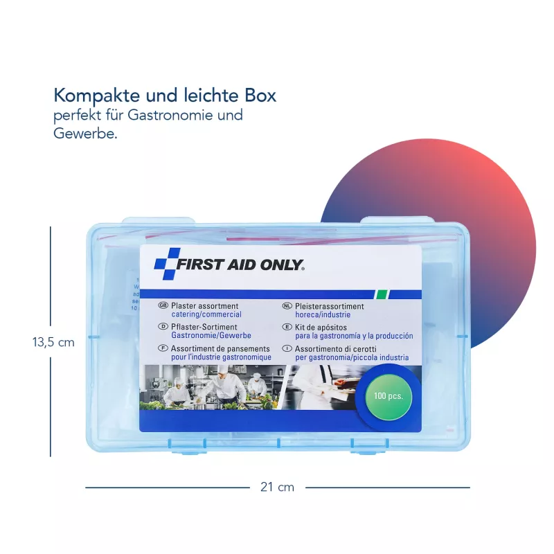 First Aid Only P-10026 Ανιχνεύσιμα Αυτοκόλλητα Επιθέματα Γαστρονομίας 100 τεμ.