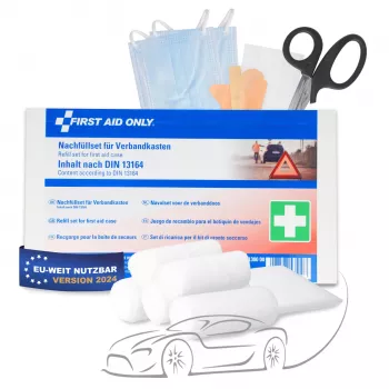 First Aid Only Σετ αναπλήρωσης για φαρμακείο αυτοκινήτου DIN 13164 (P-91300 00)