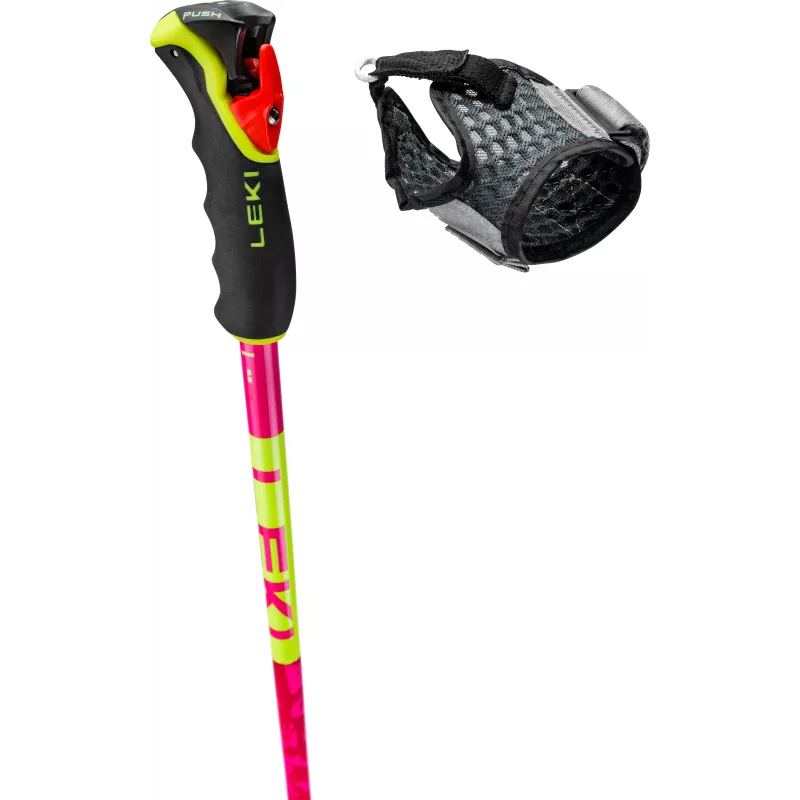 LEKI SPITFIRE 3D Αλπικά Μπαστούνια Σκι Ροζ 100 cm