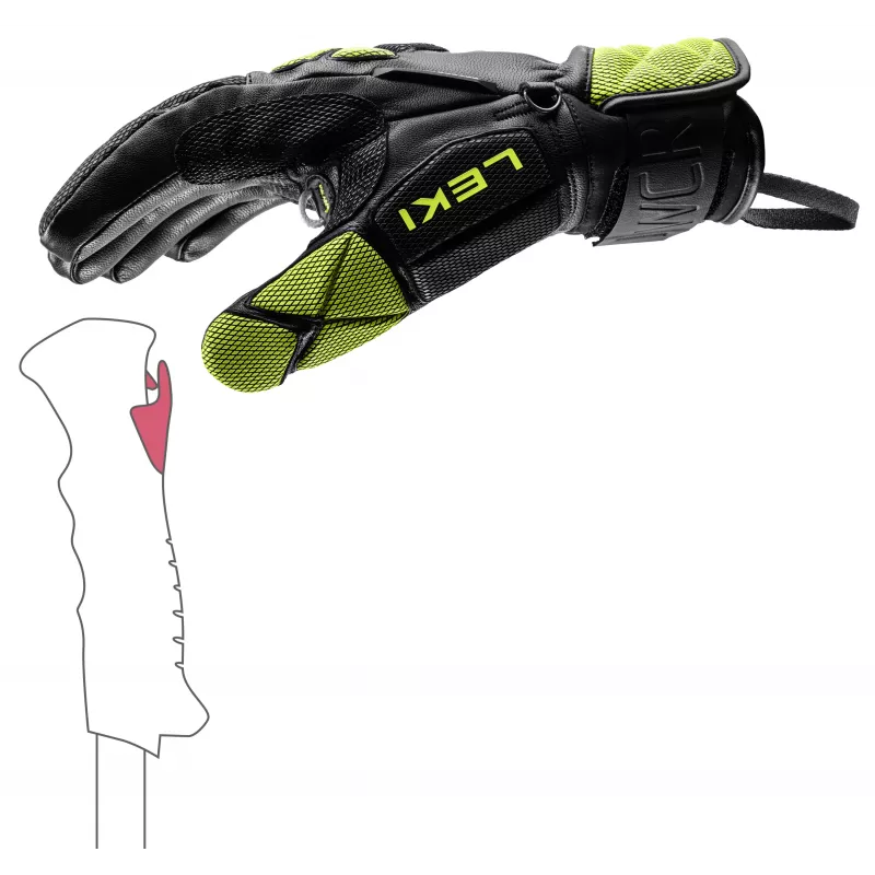 LEKI WCR Venom DH 3D γάντια αγωνιστικού σκι 8.5