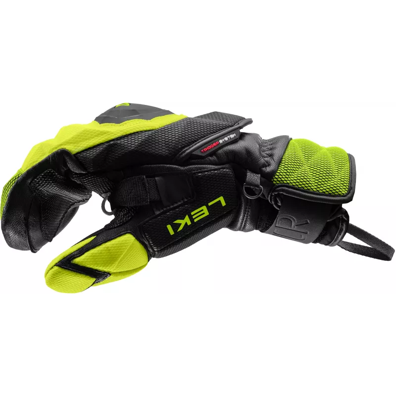 LEKI WCR Venom SL 3D γάντια Black-Ice Lemon 9.0