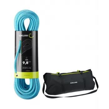 EDELRID Boa Σχοινί 9,8 mm 50 m με σάκο σχοινιού