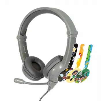 BUDDYPHONES Galaxy Grey Gaming ακουστικά για παιδιά από 3 ετών, 85 dB