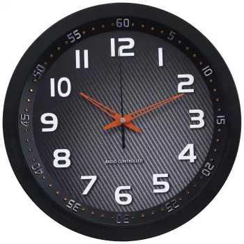 Technoline WT 8972 ρολόι τοίχου - quartz - αναλογικό - λευκό καντράν - μαύρο πλαίσιο - 25,5 cm