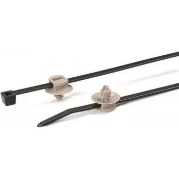 HellermannTyton T50RFT5-PA66HS/PA66 BK/GY 500 δεματικά καλώδίων (150-55941)
