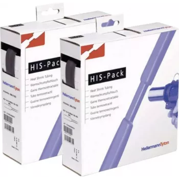 HellermannTyton 300-30320 Θερμοσυστελλόμενο μακαρόνι - Πολυολεφίνη - Μαύρο - 3,0 mm ID - 100 m ρολό