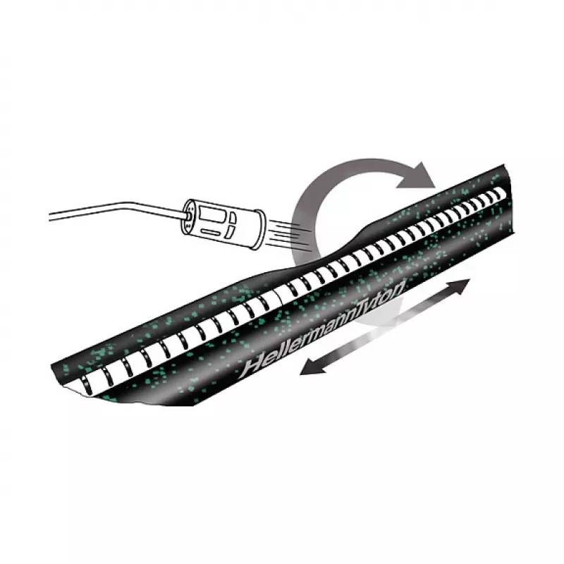 HellermannTyton 450-20001 Θερμοσυστελλόμενο μακαρόνι - Μαύρο - 50 cm - 43 mm - 10 mm - 1 τεμ.