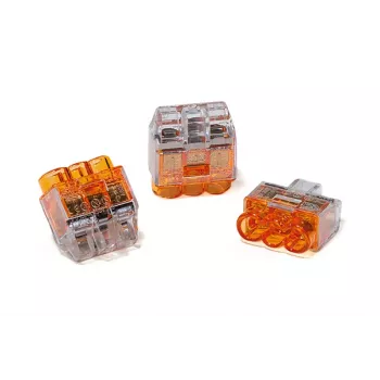 HellermannTyton HCPM-3 Σύνδεσμος καλωδίων push-in 3 πόλων Διαφανές 1-2.5 mm² Εύκαμπτο 0.5-2.5 mm² Συμπαγές