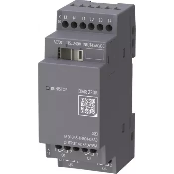 Siemens LOGO! DM8 6ED1055-1FB00-0BA3 ψηφιακή μονάδα επέκτασης 4DI/4DO ρελέ 115-230V AC/DC