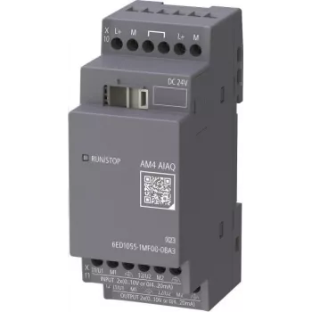 Siemens LOGO! AM4 6ED1055-1MF00-0BA3 αναλογική μονάδα επέκτασης 2AI/2AQ 24V DC