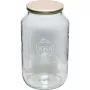 WECK Γυάλινο βάζο στρογγυλό 3L με ξύλινο καπάκι