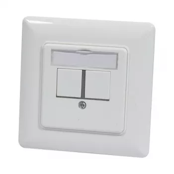 Synergy 21 Θήκη Keystone Υποδοχής για 2x TP Module Λευκό 180°
