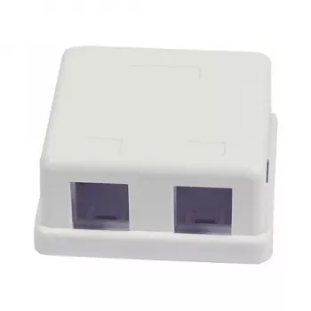 Synergy 21 Θήκη Keystone Επιτοίχια για 2x TP Module Λευκό