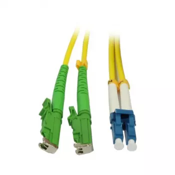 SYNERGY21 Καλώδιο Patch Οπτικής Ίνας 2m LSH (E2000 APC) σε LC Duplex OS2 G.657.A2 9/125µm LSZH Κίτρινο